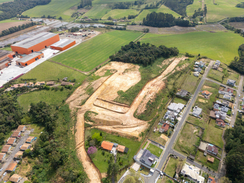 Loteamento Spatium Reviver e o entorno, em Pouso Redondo-SC